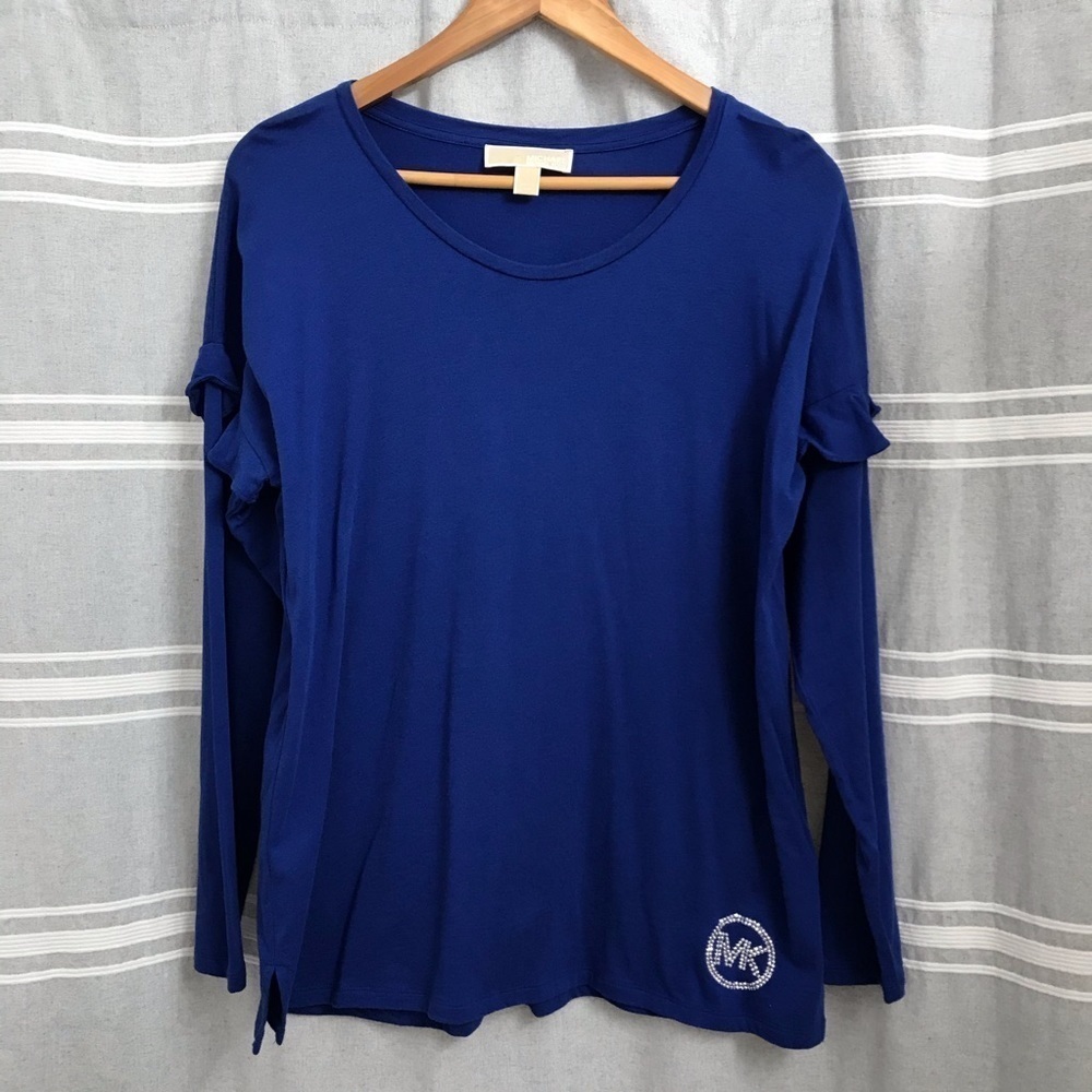 MICHAEL MICHAEL KORS / Blue Long Sleeve Shirt Size L